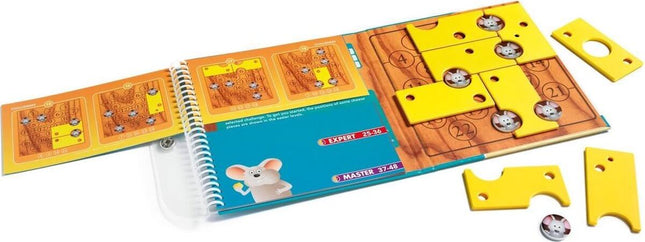 Dit is een foto van het spel Brain Cheeser - Magnetic Travel - Smart games te koop bij Speldorado Spellenwinkel Delft