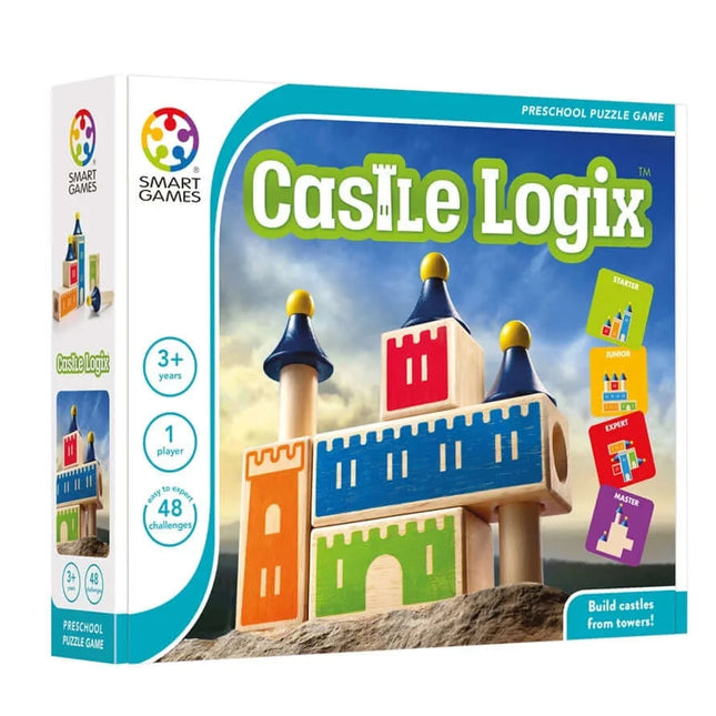 Dit is een foto van het spel Castle Logix  Houten spellen - Smart games te koop bij Speldorado Spellenwinkel Delft