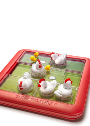 Dit is een foto van het spel Chicken Shuffle Jr -Compacts- Smart games te koop bij Speldorado Spellenwinkel Delft