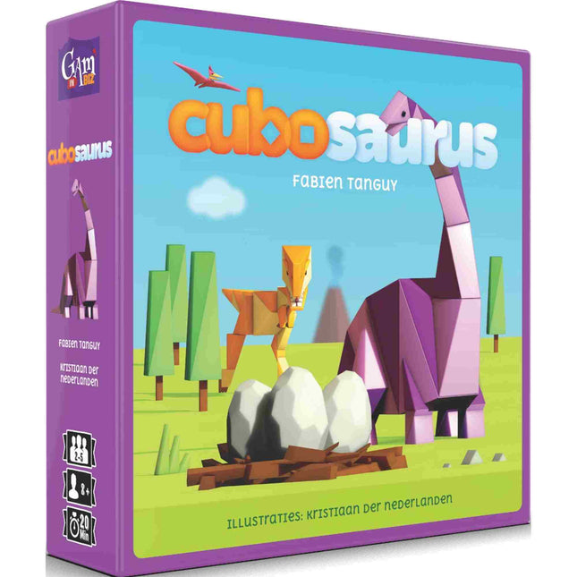 Dit is een foto van het spel Cubosaurus - opvolger van Cubirds te koop bij Speldorado Spellenwinkel Delft