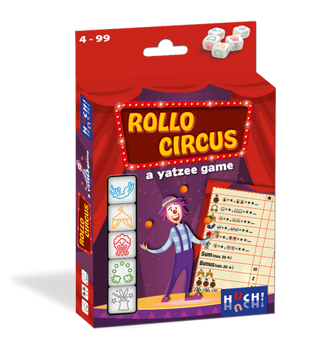 Rollo A Yatzee Game - Circus NL – dobbelspel voor kinderen Vanaf 4 jaar
