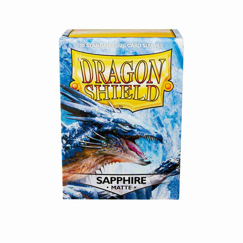 Dragon Shield Matte Sleeves - Sapphire (100 Sleeves), AT-11028 van Asmodee te koop bij Speldorado !