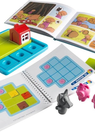 Dit is een foto van het spel Drie Kleine Biggetjes - Deluxe - Preschool - Smart games te koop bij Speldorado Spellenwinkel Delft