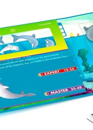 Dit is een foto van het spel Flippin' Dolphins - Magnetic Travel - Smart games te koop bij Speldorado Spellenwinkel Delft