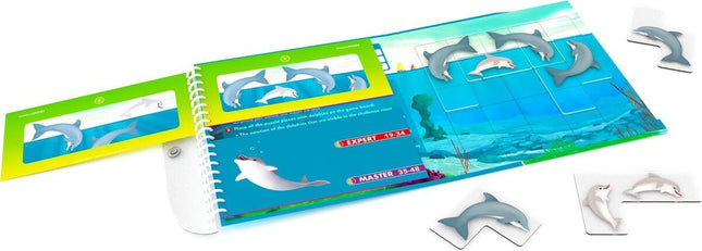 Dit is een foto van het spel Flippin' Dolphins - Magnetic Travel - Smart games te koop bij Speldorado Spellenwinkel Delft