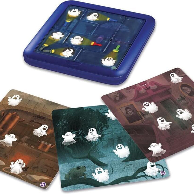 Dit is een foto van het spel Ghost Hunters -Compacts- Smart games te koop bij Speldorado Spellenwinkel Delft