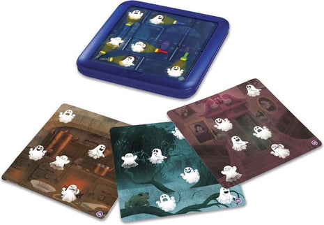 Dit is een foto van het spel Ghost Hunters -Compacts- Smart games te koop bij Speldorado Spellenwinkel Delft