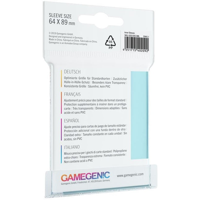 Dit is een foto van het spel Sleeves Pack Inner Sleeves (100) - EN te koop bij Speldorado Spellenwinkel Delft