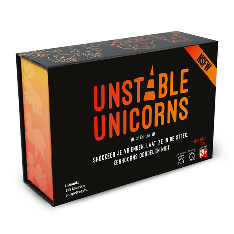 Unstable Unicorns NSFW NL – gezellig kaartspel – 2 tot 8 spelers